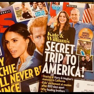 US Weekly 2 issue bundle The Sussex Royals collect